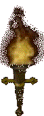 An awesome flaming torch gif