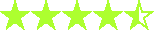 Rating of four and a half stars